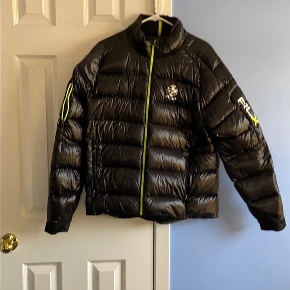 ralph lauren shiny puffer jacket
